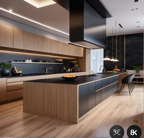 BLACK THEME ,HIGHLY LUXURIOUS INTERIOR ,ULTRA 32K REALISTIC,modern kitchen interior,kitchen design,modern kitchen,modern minimalist kitchen,kitchen interior,dark cabinets,dark cabinetry,big kitchen,ne