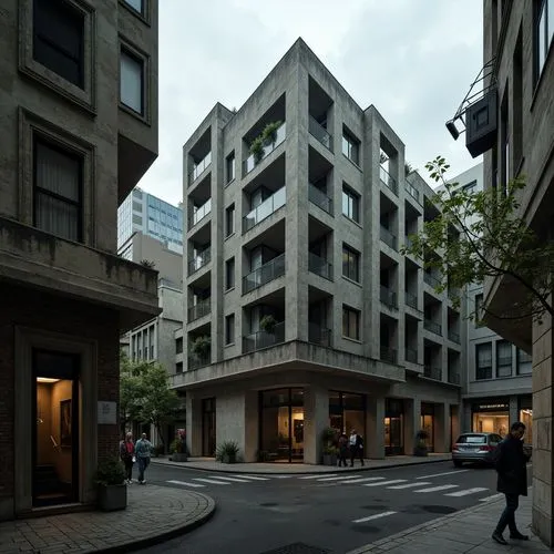 Charging Station Brutalism Style Architecture Design Ideas