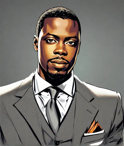STYLISH BUSINESS MAN IN SUIT,black businessman,a black man on a suit,african businessman,african american male,african man,gentleman icons,portrait background,vector illustration,power icon,black prof