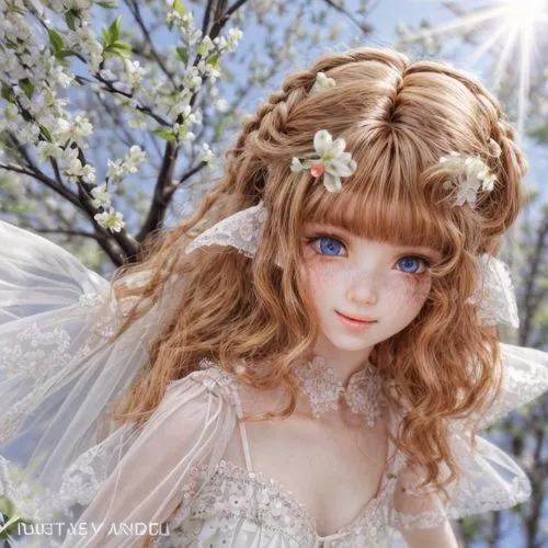 fairy,flower fairy,garden fairy,faerie,fairy queen,child fairy,little girl fairy,faery,vintage angel,angel girl,doll paola reina,vanessa (butterfly),porcelain doll,rosa 'the fairy,spring crown,realdol