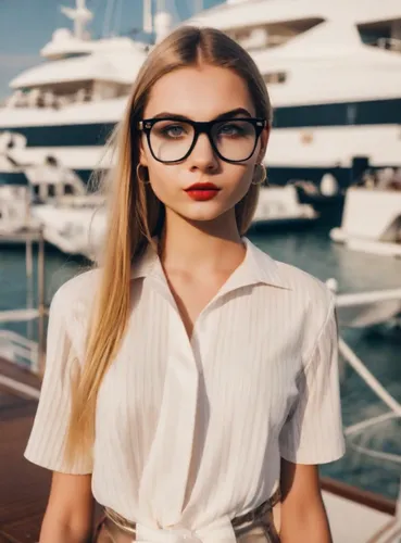 lily-rose melody depp,with glasses,marina,on a yacht,hallia venezia,nautical star,girl on the boat,yachts,yacht,nautical,smart look,ski glasses,spectacles,lace round frames,glasses,sunglasses,libraria