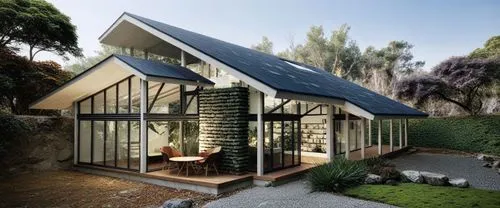 the small house has an outside patio and windows,prefab,prefabricated,frame house,smart house,prefabs,prefabricated buildings