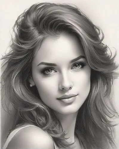Pencil sketch of an Extremely beautiful Woman, perfect face, perfect eyes, glamorous, gorgeous, delicate, romantic,
,charcoal pencil,pencil drawings,charcoal drawing,girl portrait,girl drawing,pencil 