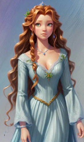 merida,princess anna,elsa,rapunzel,jessamine,cinderella,celtic woman,celtic queen,digital painting,tiana,ball gown,fairy tale character,fantasy portrait,rosa 'the fairy,princess sofia,princess' earrin