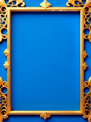 Free copyright image, creative commons, abstract concept, blue background, glowing light, ornate frame, golden texture, 3D rendering, futuristic feel, shallow depth of field, soft focus, panoramic vie