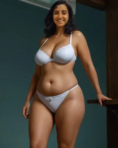 a busty elderly woman. she's very short. she's plump. she has a thick waist. she has thick thighs. she has a pot belly. she's standing sideways. seen from the side. full body shot. high resolution and