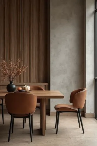 (magazine editorial layout:1.3), moodboard, interior design, home decor, fall vibe, autumn, ultra realistic, close shot, harvest season decor, minimalist ,an elegant table and chairs in front of an ou