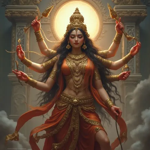 goddess durga ,there is a female statue that appears to be hindu,durga,navaratri,mahishasura,ardhanarishvara,navarathri,lakshmi,vajrayogini,kamadeva,dakini,jaya,vishwamitra,sivarathri,aryabhata,natara