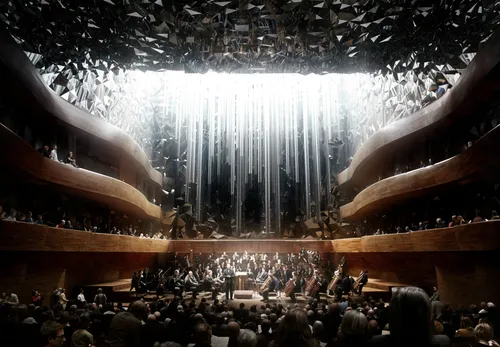 commercial space,a large concert hall with lots of people in it,philharmonics,philharmonic,philharmoniker,philharmonic orchestra,philharmonia,concert hall,berlin philharmonic orchestra,orchestral,symp