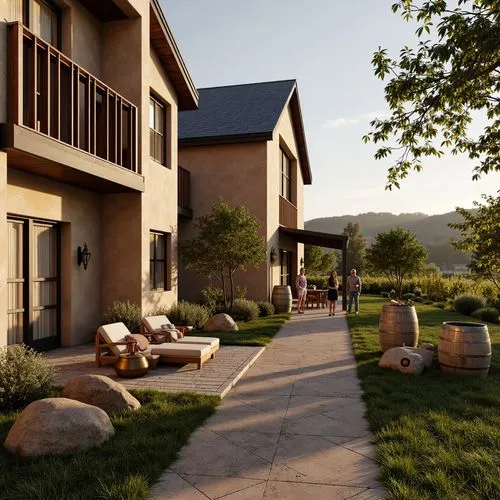 Winery Eclecticism Style Architecture Design Ideas