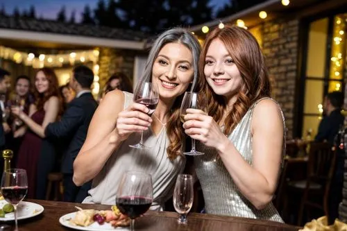 madre e hija tomando una copa de vino en año nuevo de fiesta,wedding glasses,restaurants online,two types of wine,female alcoholism,wine tavern,istock,wine glasses,wineglasses,vivino,southern wine rou