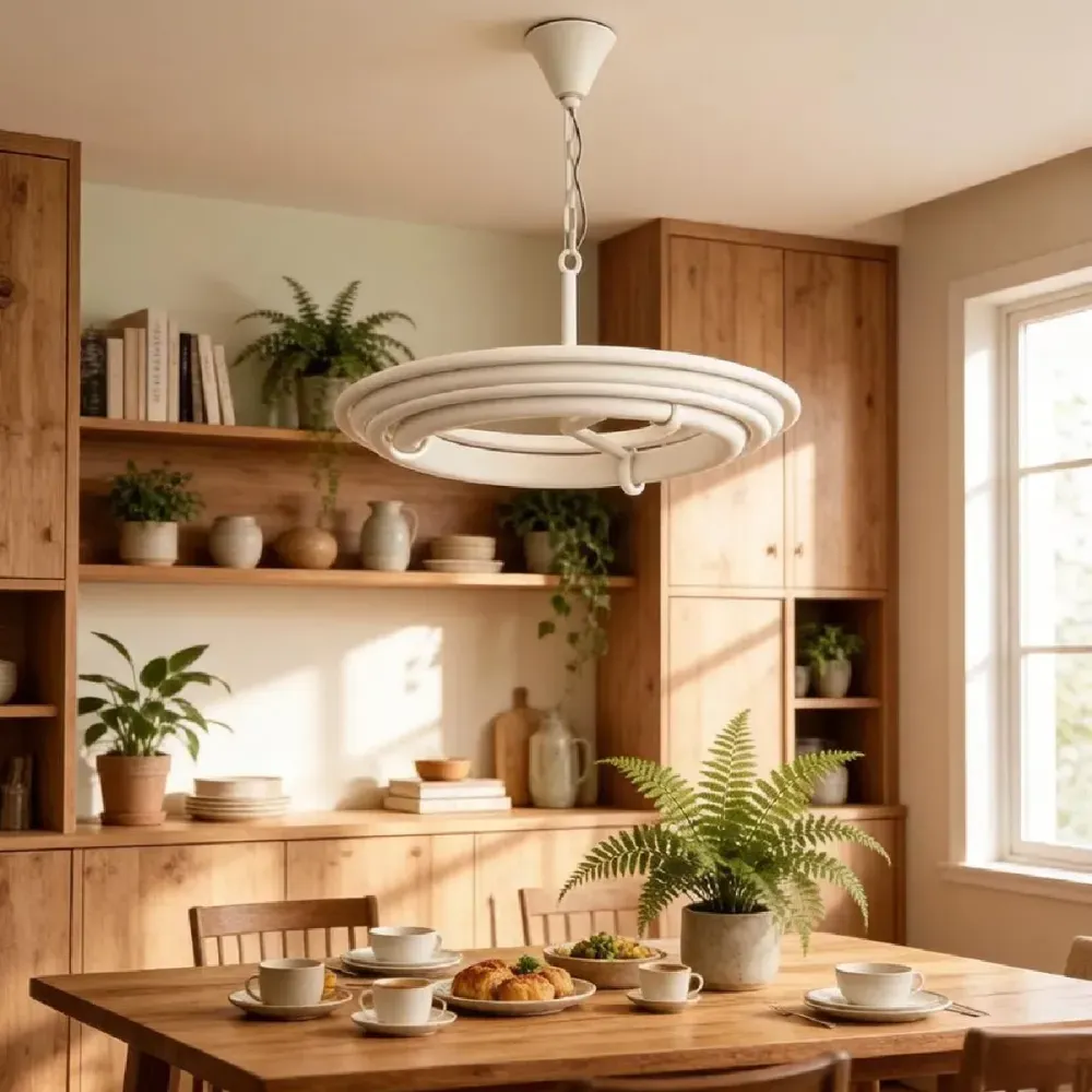 Wheel Plaster Chandelier