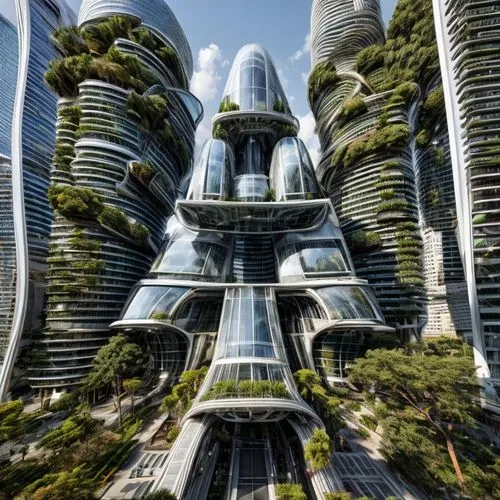 futuristic architecture,singapore,futuristic art museum,singapore landmark,largest hotel in dubai,futuristic landscape,futuristic,skyscraper,modern architecture,gardens by the bay,glass building,urban