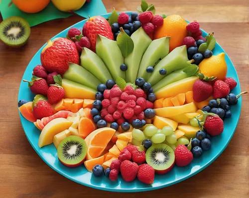 Craft a playful and colorful fruit plate for a children's birthday celebration.,fruit plate,bowl of fruit,fruit platter,fruit bowl,fruit bowls,mixed fruit,fresh fruit,bowl of fruit in rain,fresh fruit
