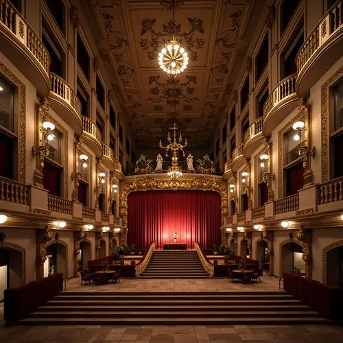 Theater Romanticism Style Building Design Ideas