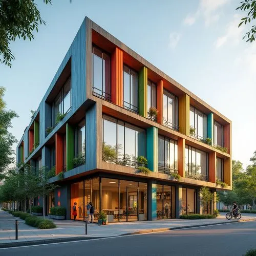 Community Center Expressionism Style Building Design Ideas