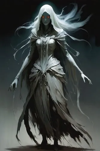  Game character design, full body,wodrow,wraith,crone,illithid,melvern,boros,undead warlock,drizzt,melkor,angmar,sorceror,drow,conjurer,prospal,vestal,grimm reaper,necromancer,dark elf,fantasma,elric