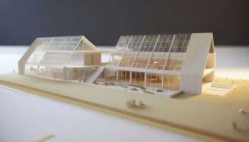 a model house with a solar panel on the top,model house,prefabrication,redevelopment,tilt shift,timber house,printing house,prefabricated,redevelop,cantilevers,paper ship,school design,prefab,renders,