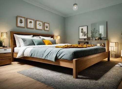 Double bed nordic,a bedroom scene with focus on the bed-  Oasis Designs ,bedstead,headboards,bedroomed,bedroom,headboard,guestroom