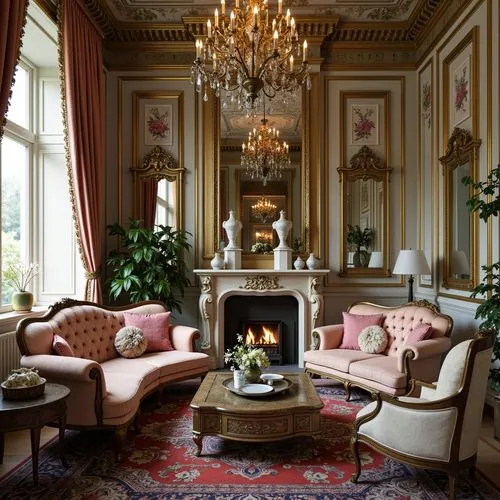 Pub Rococo Style Building Interior Design Ideas