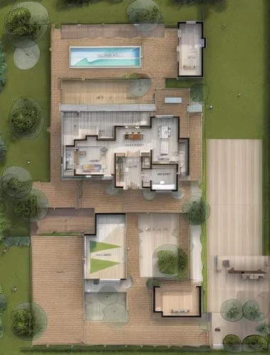 floorplan garden pool house bright sunlight summer farm,house drawing,pool house,modern house,mid century house,architect plan,residential house,layout,overhead shot,house floorplan,house with lake,pr