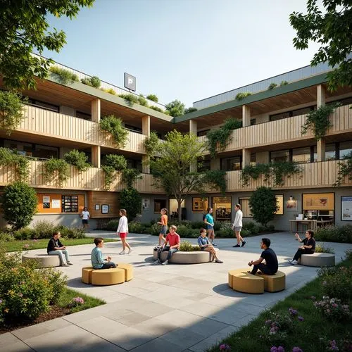 Classicism Style Elementary School Design Ideas