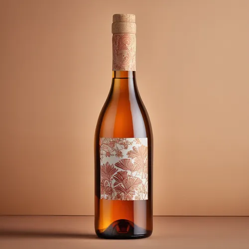 product design，Packaging Design,rose wine,pink trumpet wine,a bottle of wine,wine bottle,dessert wine,watercolor wine,isolated bottle,bottle of wine,vineyard peach,bottle surface,pink wine,botrytis l,