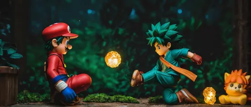 Nightmarioone controling Izuku and Naruto like toys evily,cartoon forest,fairy forest,enchanted forest,3d fantasy,pinocchio,fairytale characters,fairy village,forest workers,scandia gnomes,magical adv