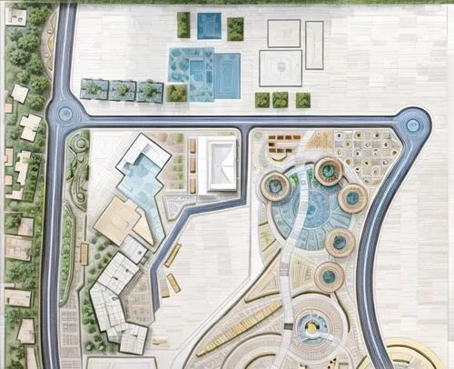 Embark on an enchanting journey through Aswan, Egypt, with this landscape site plan design that pays homage to the vibrant Nubian culture and ancient Egyptian style. Drawing inspiration from arches, t