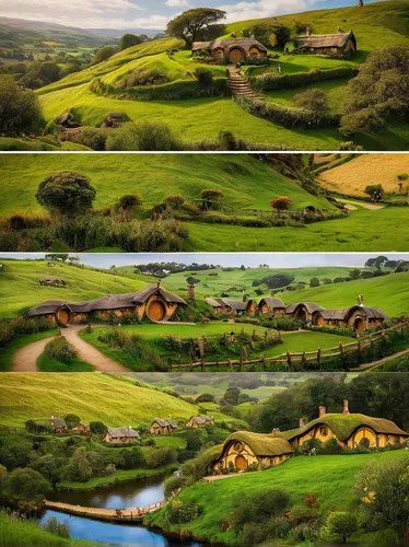 hobbiton movie set tours,hobbiton,rolling hills,new zealand,ireland,eastern cape,drakensberg mountains,donegal,chiloe,otago,landscapes beautiful,rafeiro do alentejo,cottages,green landscape,falkland i