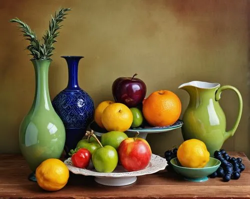 натюрморт  в цветовой гамме #9B5D34, #DBBFAA, #F3BF92, #D1D0CB, #A2988F,there is a table with many types of fruit,still life photography,summer still-life,still life,fruit bowl,autumn still life,fruit