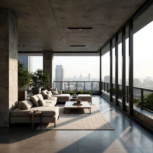 Penthouse Minimalism Style Building Design Ideas