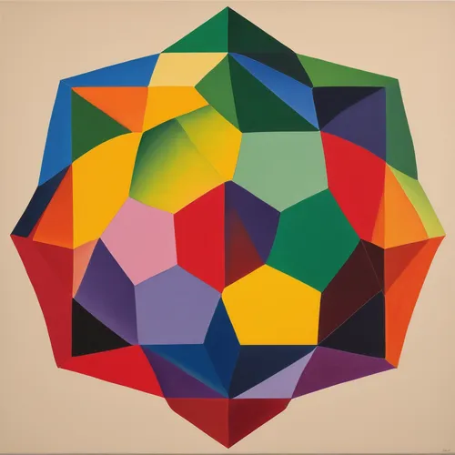 Choose a hex color to represent a vibrant and energetic mood.,dodecahedron,geometric solids,polygonal,prism ball,mandala framework,kaleidoscope art,geometric ai file,metatron's cube,hexagonal,kaleidos