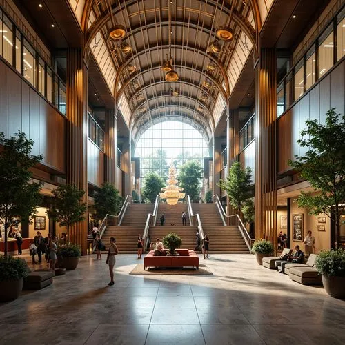 Airport Art Deco Style Building Interior Design Ideas