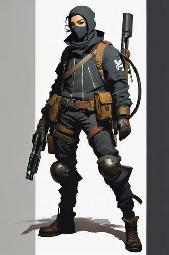  Game character design, full body,pubg mascot,spetsnaz,mercenary,thermite,bosak,tutakov,ramirez,sledge,subcomandante,grenadier,mercenario,pyrotechnical,butakov,skirmisher,mercenaries,rooper,chernovol,