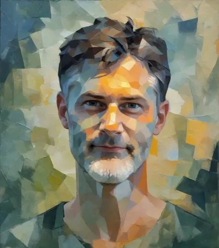male portrait in oil paints in the style of expressionism by Amedeo Modigliani, flat with small gradients and light volume, oil, impasto painting with elements of abstraction. Stylized and simplified 
