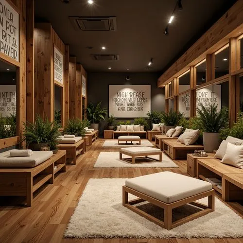 Rustic Style Fitness Club Interior Design Ideas