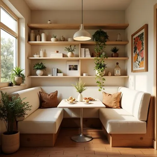 Breakfast Nook Industrial Style Design Ideas