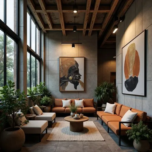 Coffee Shop Brutalism Style Architecture Design Ideas