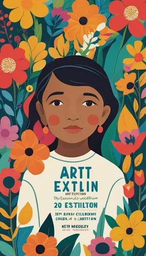 "Poster Design: 2024 Children's Art Exhibition Poster Design, Flowers, Colors, with the words 'Art Exhibition' on the poster."













,art exhibition,art flyer,art book,art paper,art dealer,arti