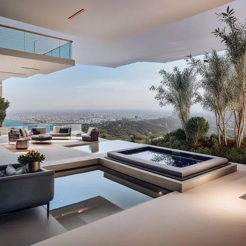 Infinity Pool: A stunning infinity water pool overlooking the skyline, providing a luxurious and relaxing oasis for residents.