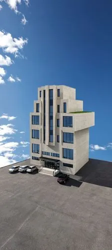 An ultra-realistic, photorealistic architectural visualization of the exact multi-story residential-commercial building shown in image_0.png. The scene is rendered in crisp, high-definition (8k resolu