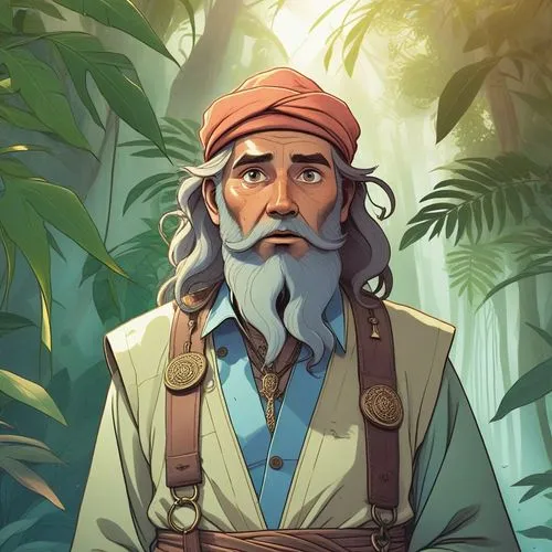 a person with long hair wearing a red hat and blue shirt,perleberg,sandokan,balkhi,sadguru