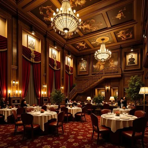 Baroque Style Restaurant Interior Design Ideas