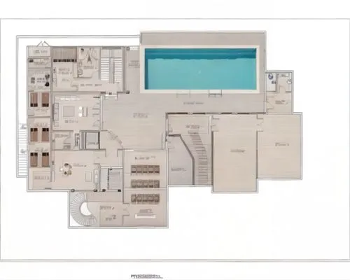 the floor plan of a modern home with swimming pool,floorplan home,floorplan,floorplans,house floorplan,habitaciones,floor plan,floorpan,architect plan,condominium,apartment,condominia,an apartment,pen