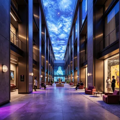 High-Tech Style Hotels Architecture Design Ideas