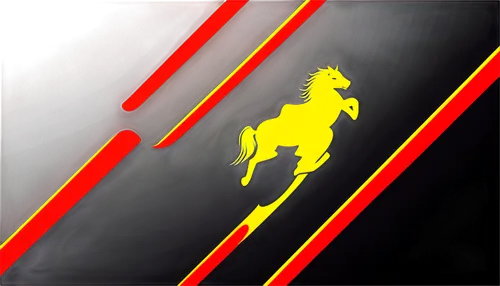 Ferrari themed wallpaper, red and yellow stripes, luxury sports car brand logo, high-gloss finish, metallic texture, 3D embossing effect, futuristic design, dynamic composition, low-angle shot, dramat