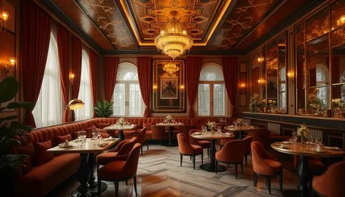 Art Deco Style Restaurant Design Ideas