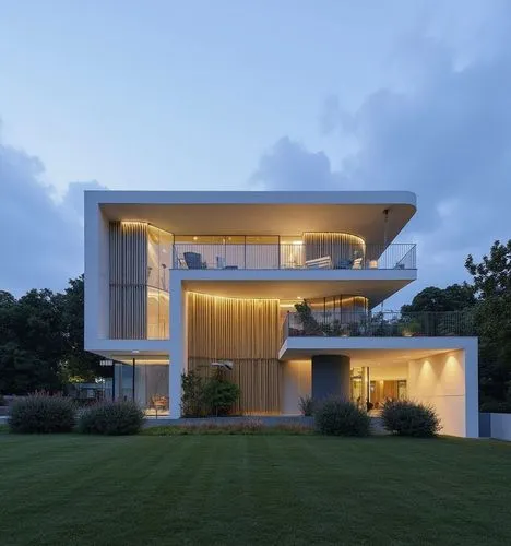 this house has stairs and balconies to let you down from it,modern house,cube house,dunes house,modern architecture,cantilevered,cubic house,cantilevers,frame house,cantilever,danish house,house shape