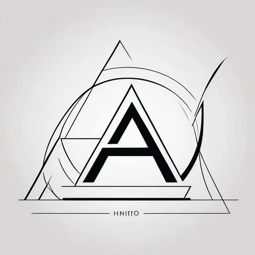 the emblem of a architectural company. The lines that make up the modern building are sketched to perfection, creating a design that takes the shape of a letter A. The overall effect is a striking and